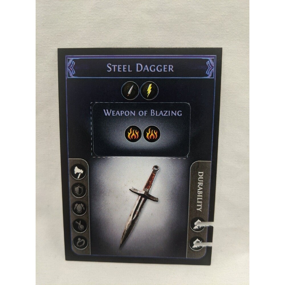 *Punched* Path Of Exile Exilecon Steel Dagger Of Blazing Magic Trading Card